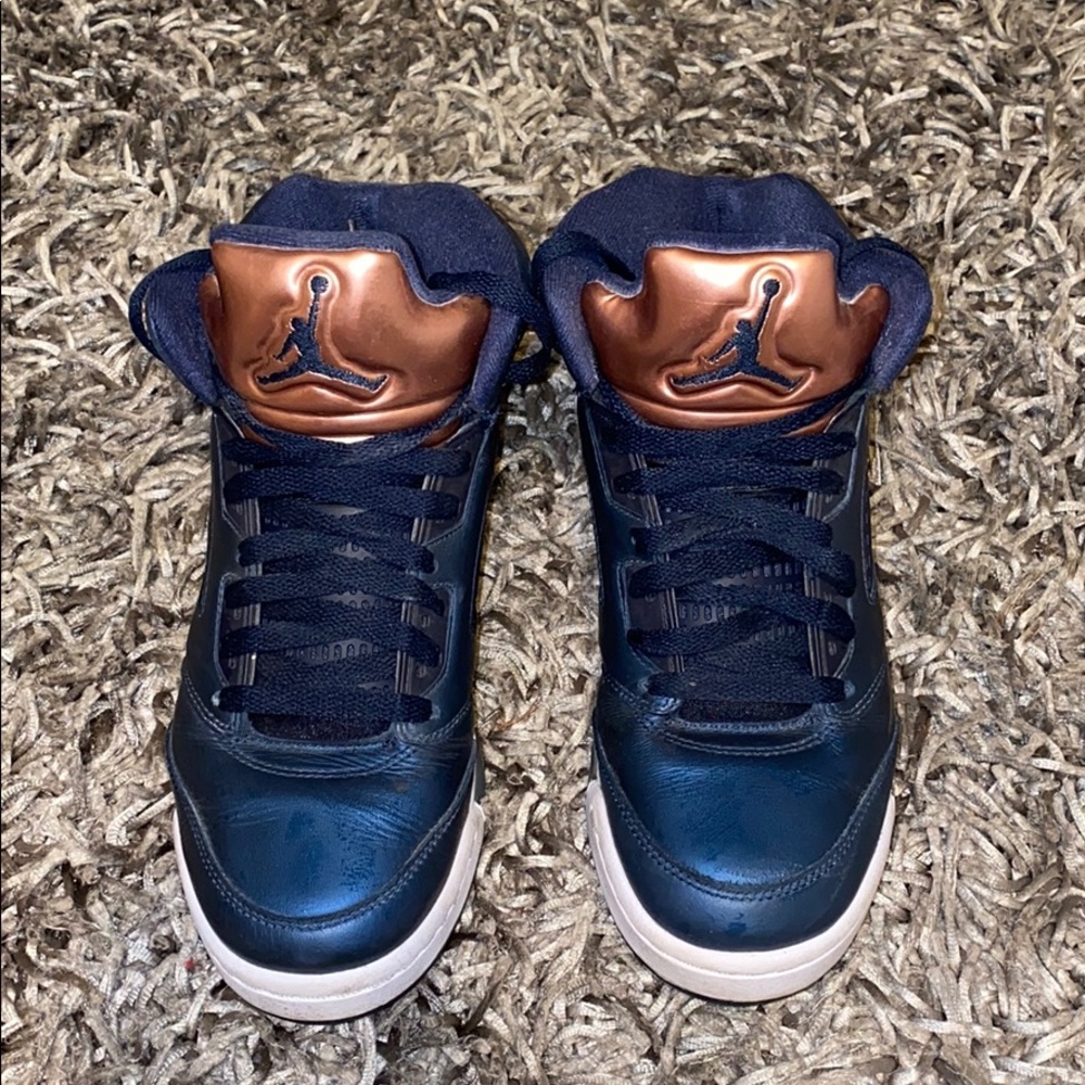 Jordan Kids Sneakers Navy and Bronze